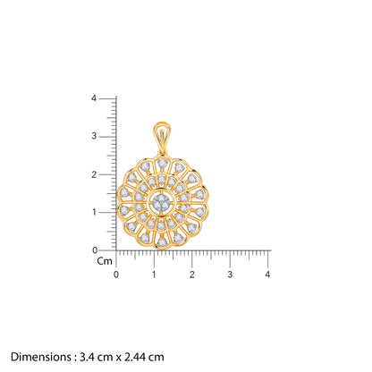 Gold Florentia Lab Grown Diamond Pendant