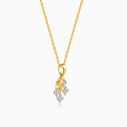 Gold Auric Lab Grown Diamond Pendant