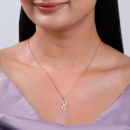 Rose Gold Elara Lab Grown Diamond Pendant
