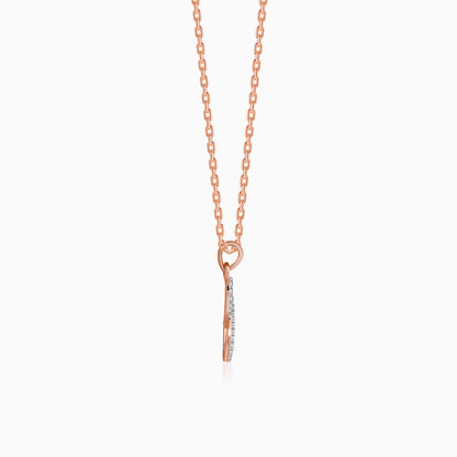 Rose Gold Elara Lab Grown Diamond Pendant