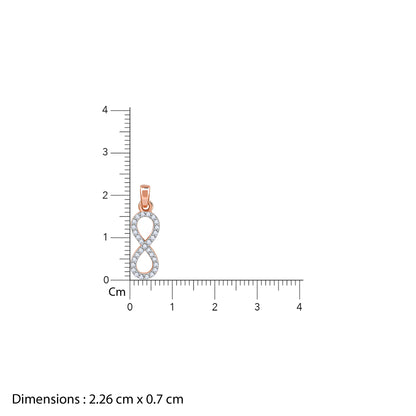 Rose Gold Elara Lab Grown Diamond Pendant