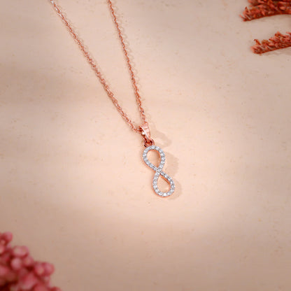 Rose Gold Elara Lab Grown Diamond Pendant