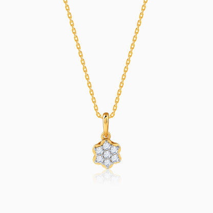 Gold Radiant Lab Grown Diamond Pendant