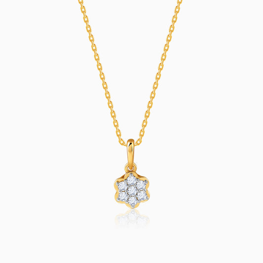 Gold Radiant Lab Grown Diamond Pendant