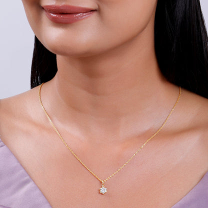 Gold Radiant Lab Grown Diamond Pendant