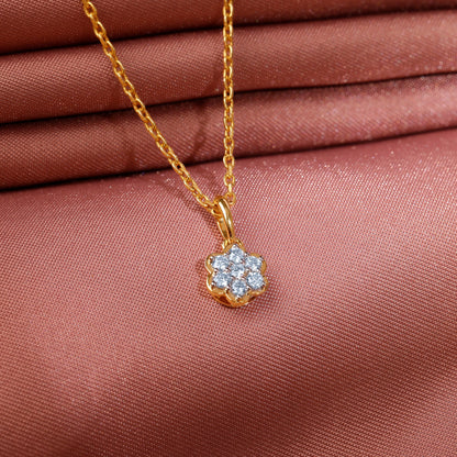 Gold Radiant Lab Grown Diamond Pendant