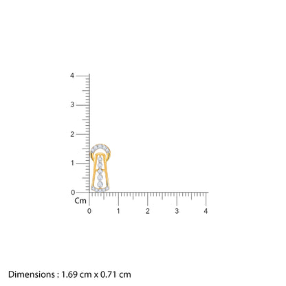 Gold Aquarius Lab Grown Diamond Pendant
