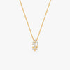 Gold Whispering Bloom Lab Grown Diamond Pendant