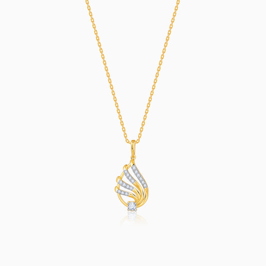 Gold Drop Lab Grown Diamond Pendant