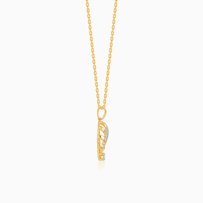 Gold Drop Lab Grown Diamond Pendant