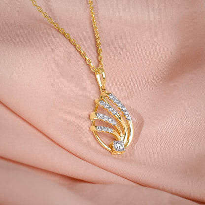 Gold Drop Lab Grown Diamond Pendant