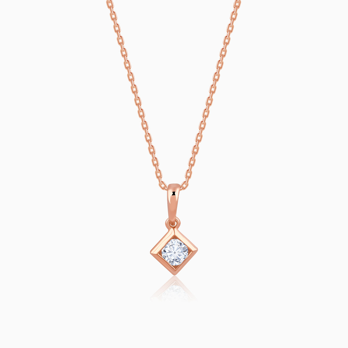 Rose Gold Kaiva Lab Grown Diamond Pendant
