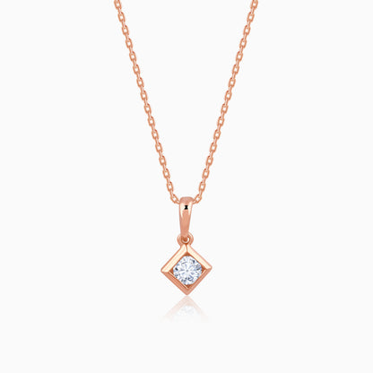 Rose Gold Kaiva Lab Grown Diamond Pendant