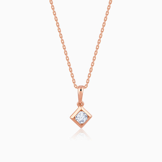 Rose Gold Kaiva Lab Grown Diamond Pendant