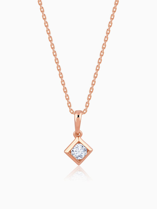 Rose Gold Kaiva Lab Grown Diamond Pendant