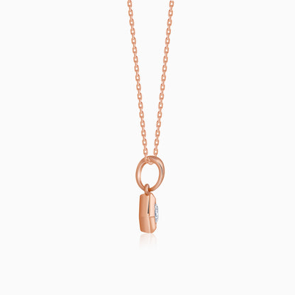 Rose Gold Kaiva Lab Grown Diamond Pendant