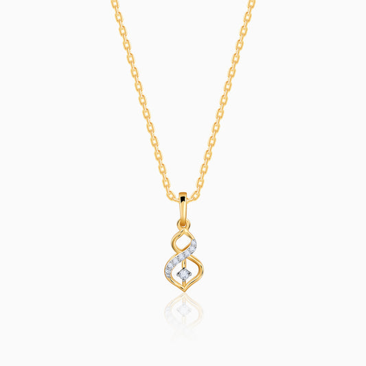 Gold Eternal Lab Grown Diamond Pendant