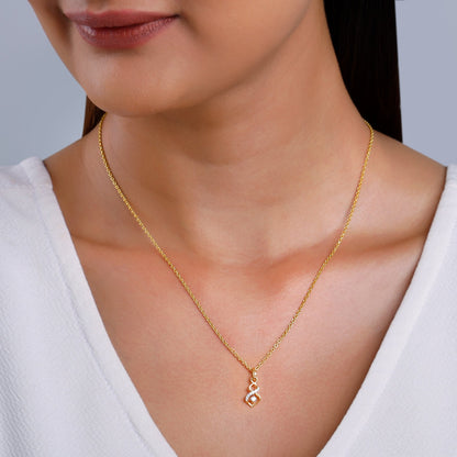 Anushka Sharma Gold Eternal Lab Grown Diamond Pendant