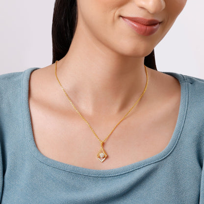 Gold Solace Lab Grown Diamond Pendant