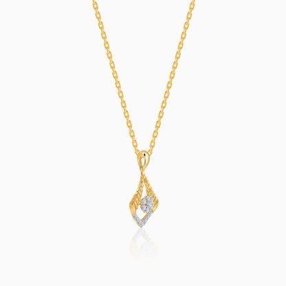 Gold Solace Lab Grown Diamond Pendant