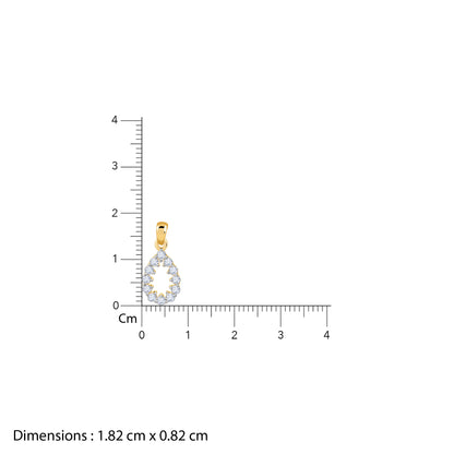 Gold Oval Aura Lab Grown Diamond Pendant