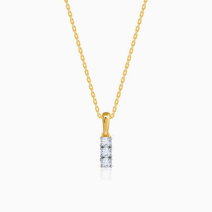 Gold Classic Line Lab Grown Diamond Pendant