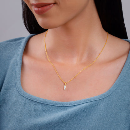 Gold Classic Line Lab Grown Diamond Pendant