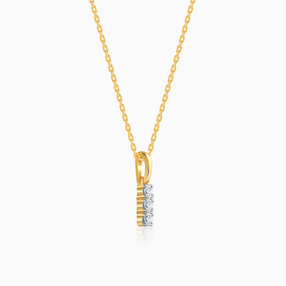 Gold Classic Line Lab Grown Diamond Pendant