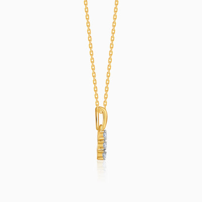Gold Classic Line Lab Grown Diamond Pendant