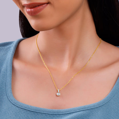 Gold Aurabelle Lab Grown Diamond Pendant