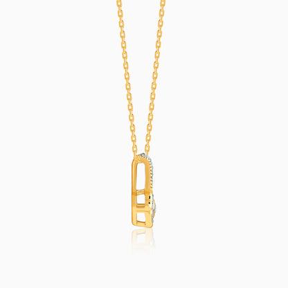 Gold Aurabelle Lab Grown Diamond Pendant