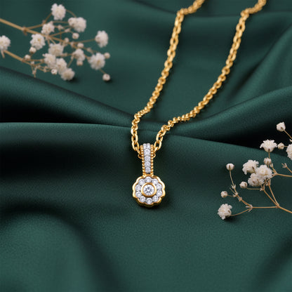 Gold Aurabelle Lab Grown Diamond Pendant