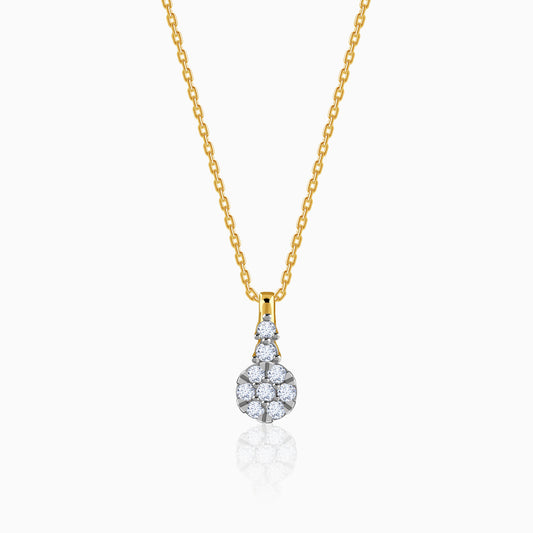 Gold Classy Whisper Lab Grown Diamond Pendant