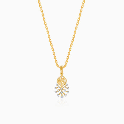 Gold Fireworks Lab Grown Diamond Pendant