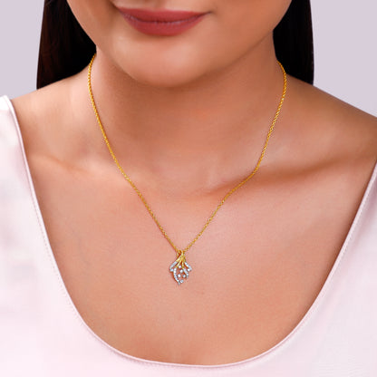 Gold Sylva Lab Grown Diamond Pendant