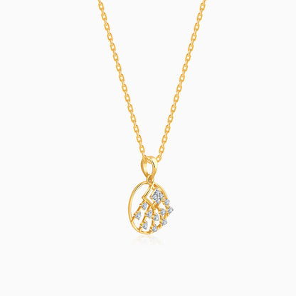 Gold Admiring Shine Lab Grown Diamond Pendant