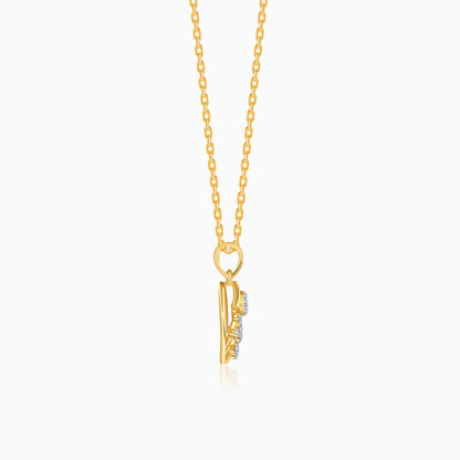 Gold Admiring Shine Lab Grown Diamond Pendant