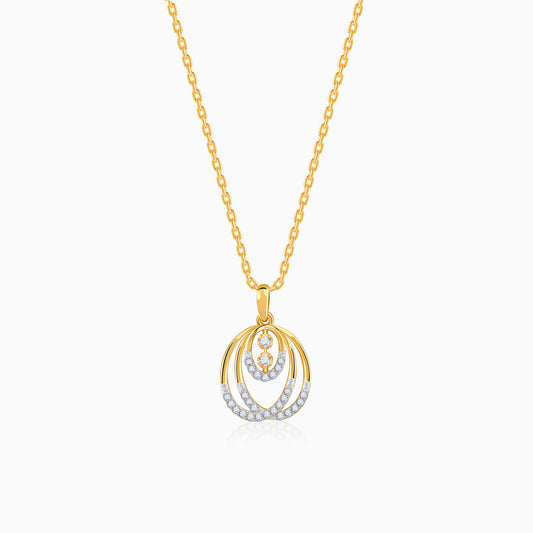 Gold Tangle Lab Grown Diamond Pendant