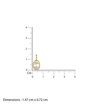 Gold Bloom Arc Lab Grown Diamond Pendant