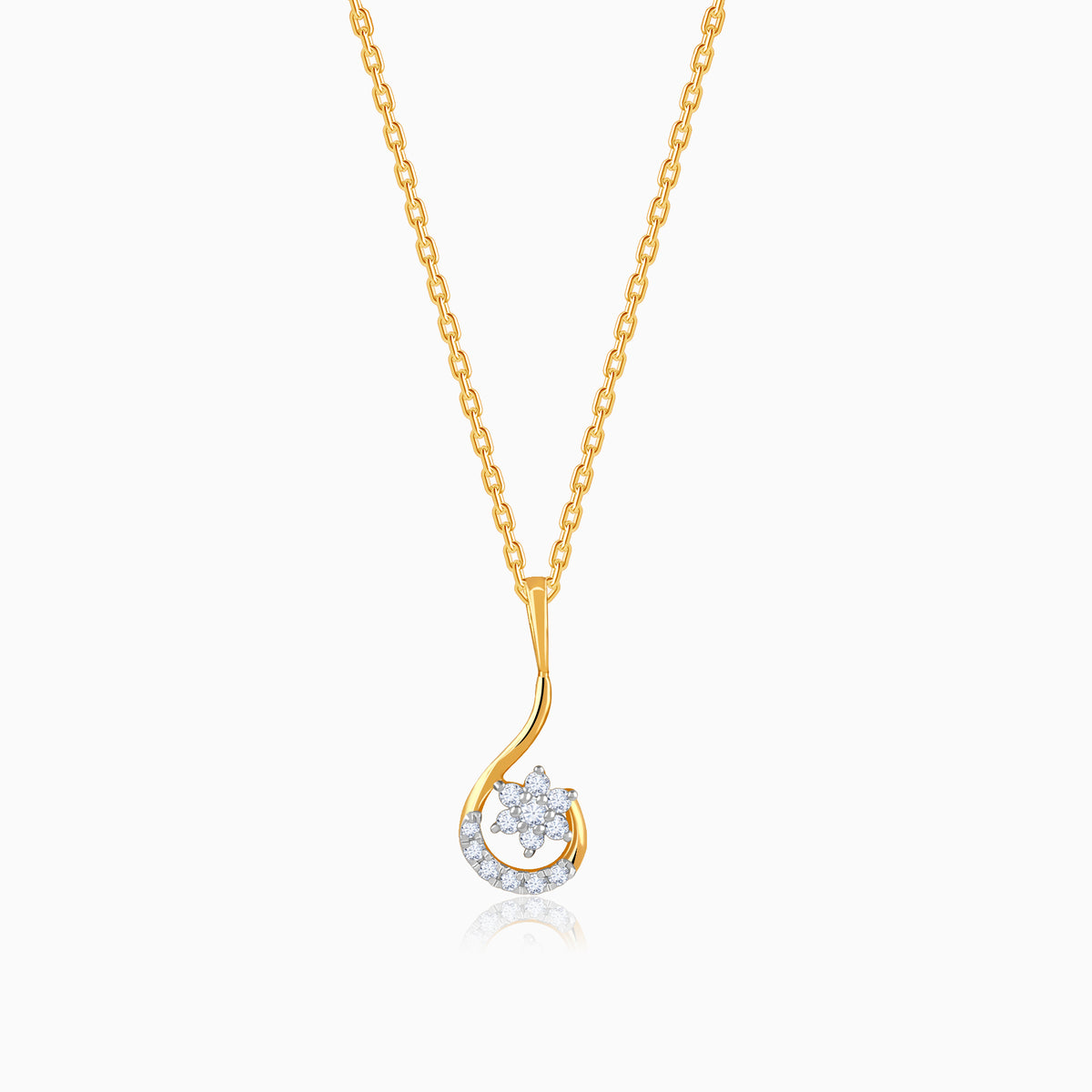Gold Soléa Lab Grown Diamond Pendant