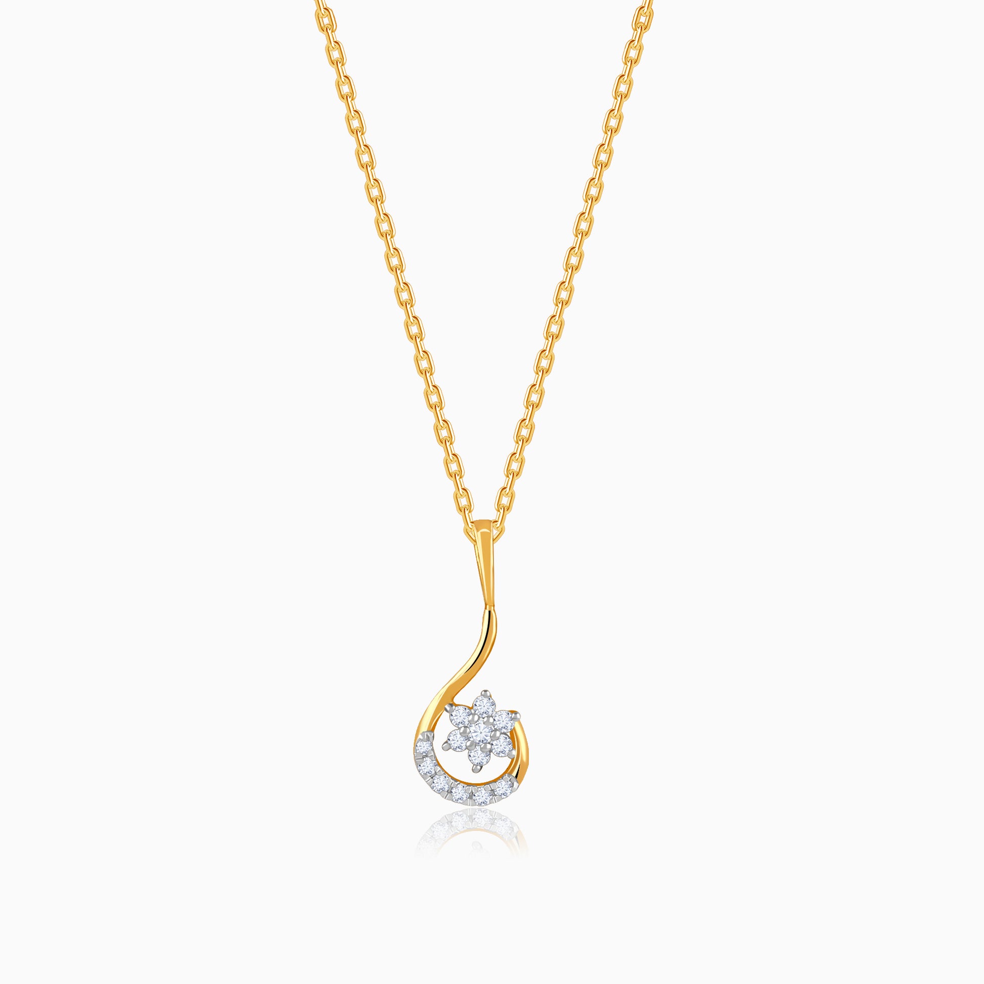 Gold Soléa Lab Grown Diamond Pendant