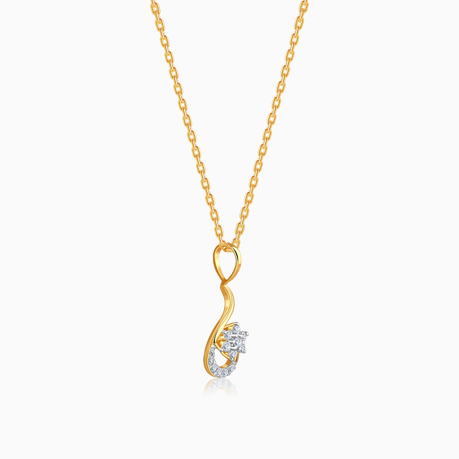 Gold Soléa Lab Grown Diamond Pendant
