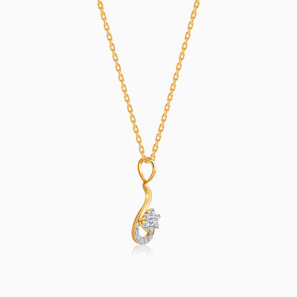 Gold Soléa Lab Grown Diamond Pendant
