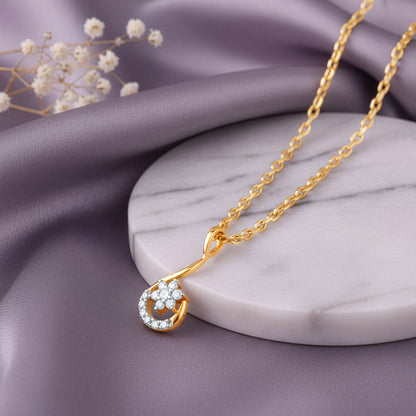 Gold Soléa Lab Grown Diamond Pendant