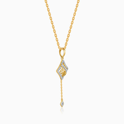 Gold Luma Drop Lab Grown Diamond Pendant