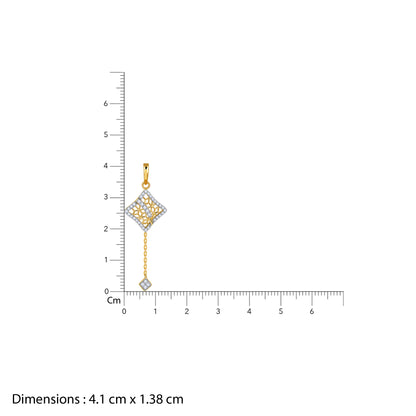 Gold Luma Drop Lab Grown Diamond Pendant