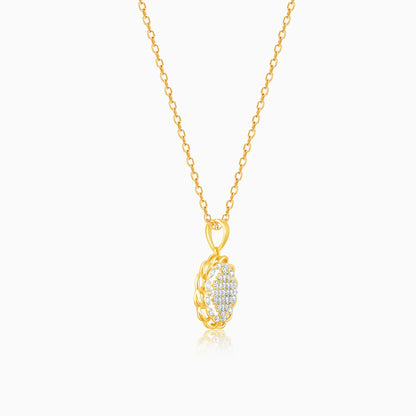 Gold Simple Rendezvous Diamond Pendant