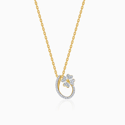 Gold Rosaline Spark Lab Grown Diamond Pendant