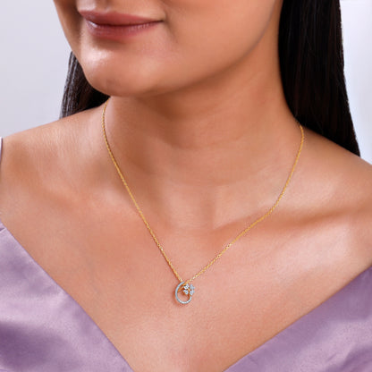 Gold Rosaline Spark Lab Grown Diamond Pendant