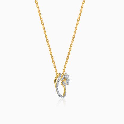 Gold Rosaline Spark Lab Grown Diamond Pendant